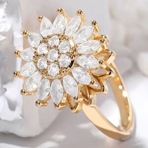 Anillo Girasol Antiestres-Giratorio