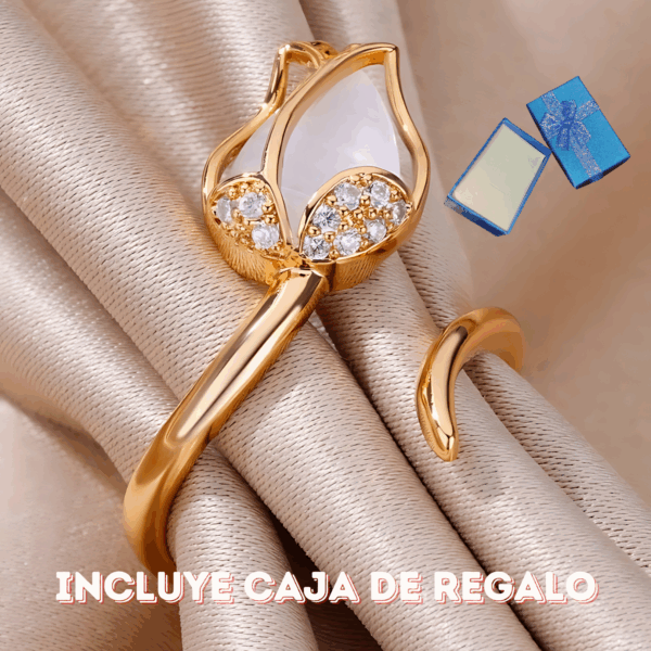 Anillo Tulipan Ajustable - Imagen 3